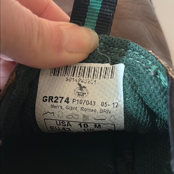 Georgia Boot Brown Leather Slip-On Loafers with Elastic Panels - Picture 8 of 9